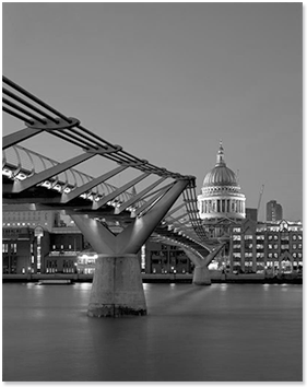 The Millennium Bridge, London